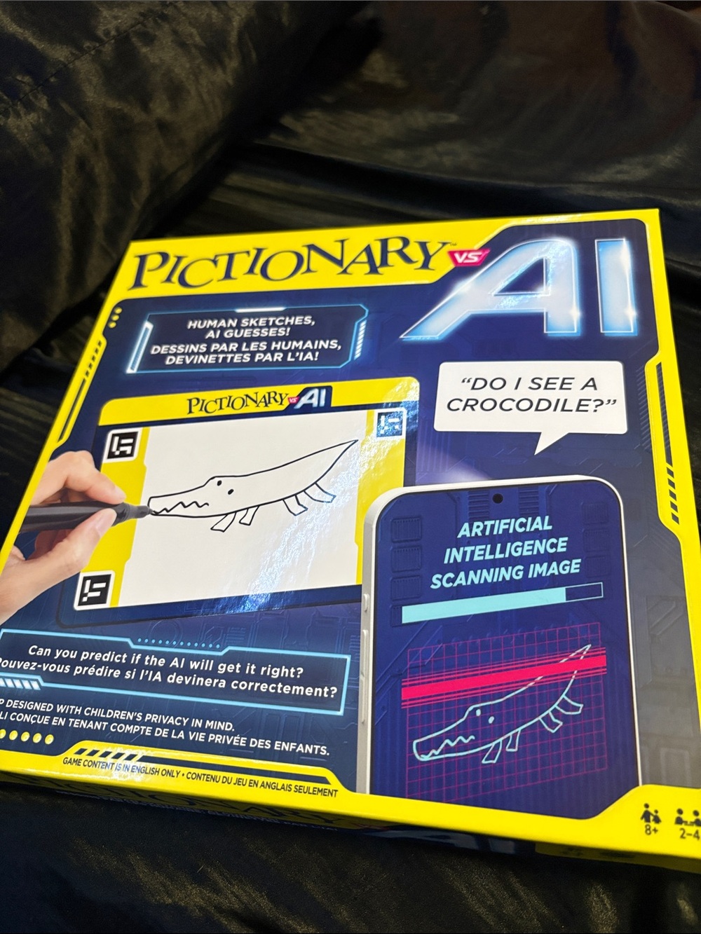 Pictionary vs. AI Board Game - Yellow & Blue Box